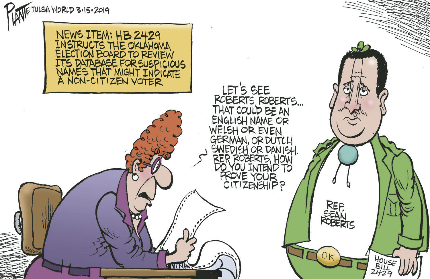 Bruce Plante Cartoon: Non-citizen voter snipe hunt